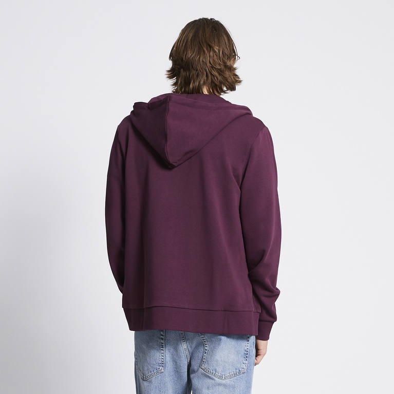 Basic zip hoodie "Rocky" Burgundy